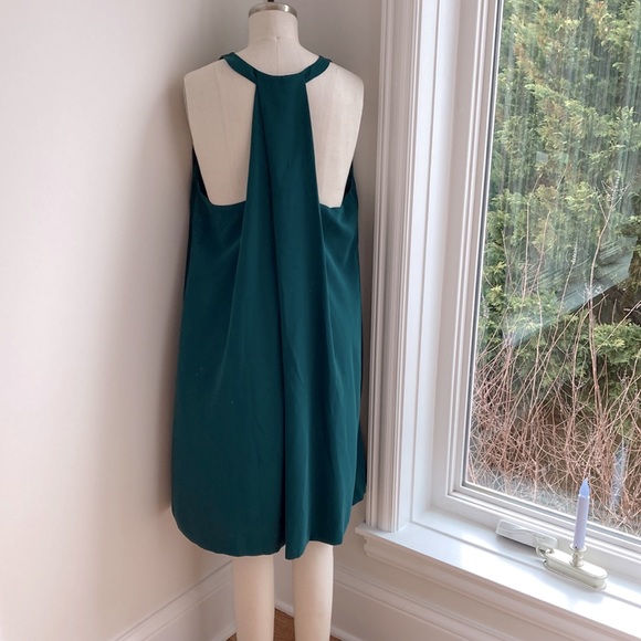Loft halter neck swing dress hunter green - Picture 2 of 4